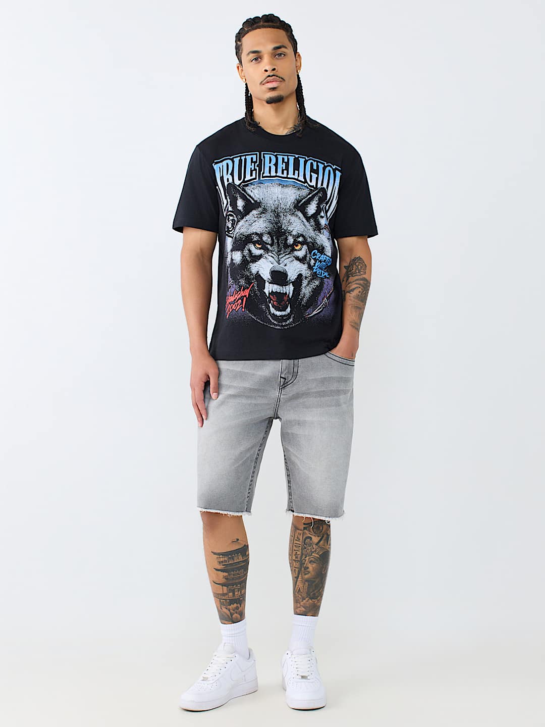 True Religion Wolf Graphic Tee