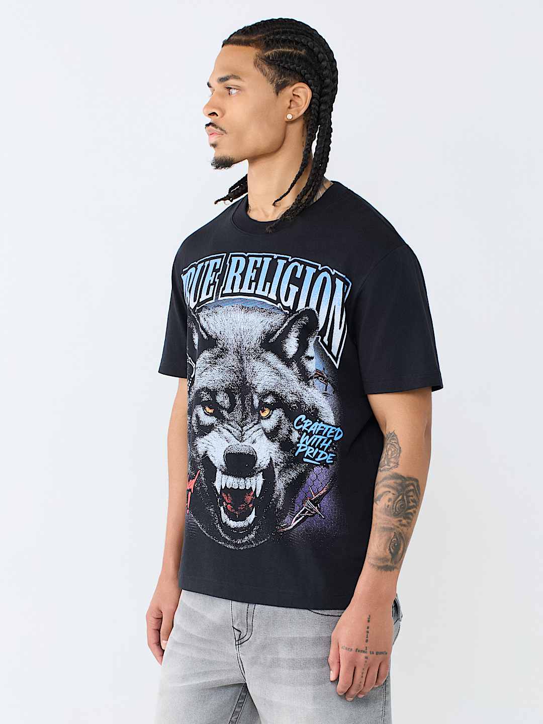 True Religion Wolf Graphic Tee