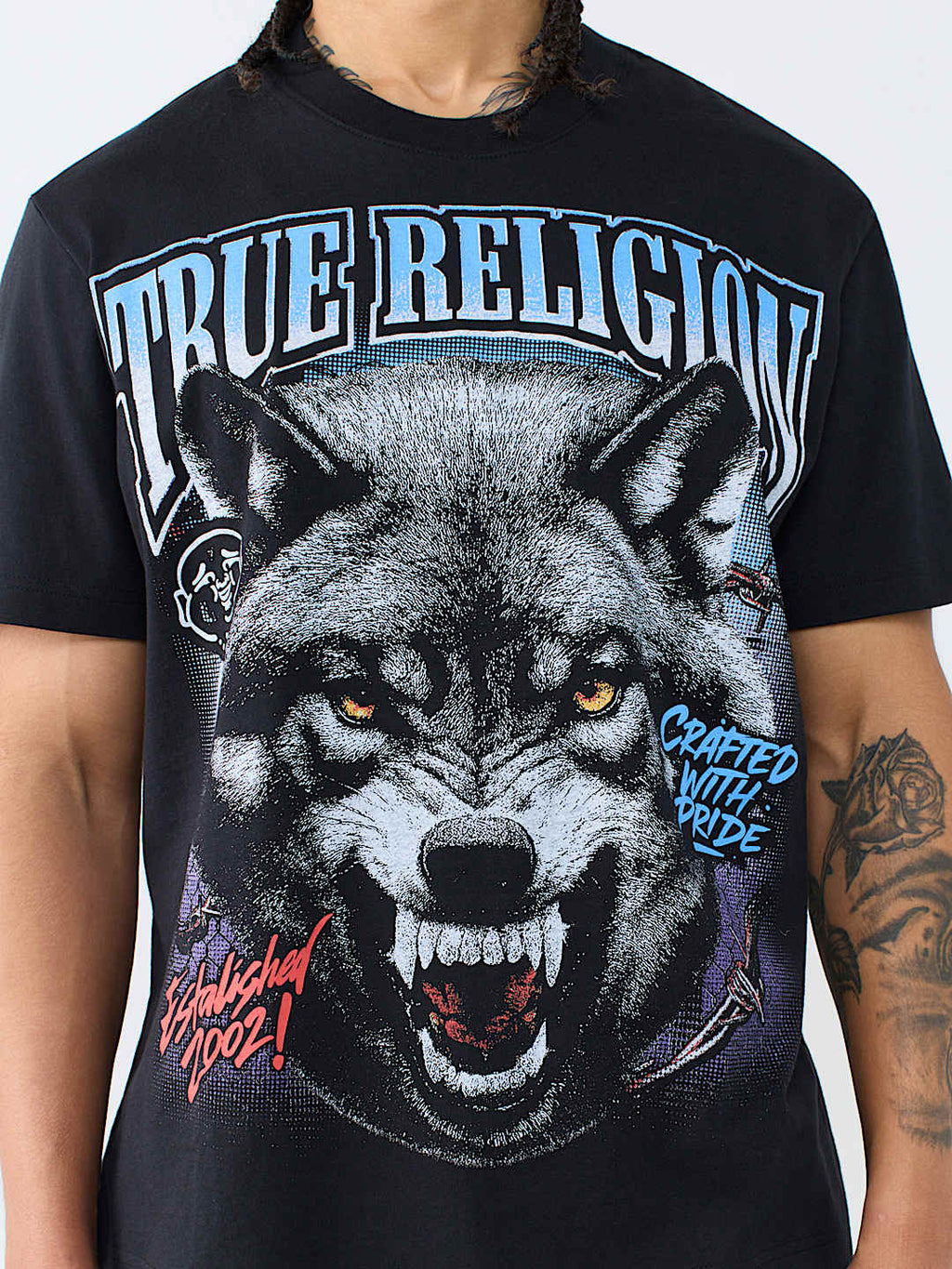 True Religion Wolf Graphic Tee