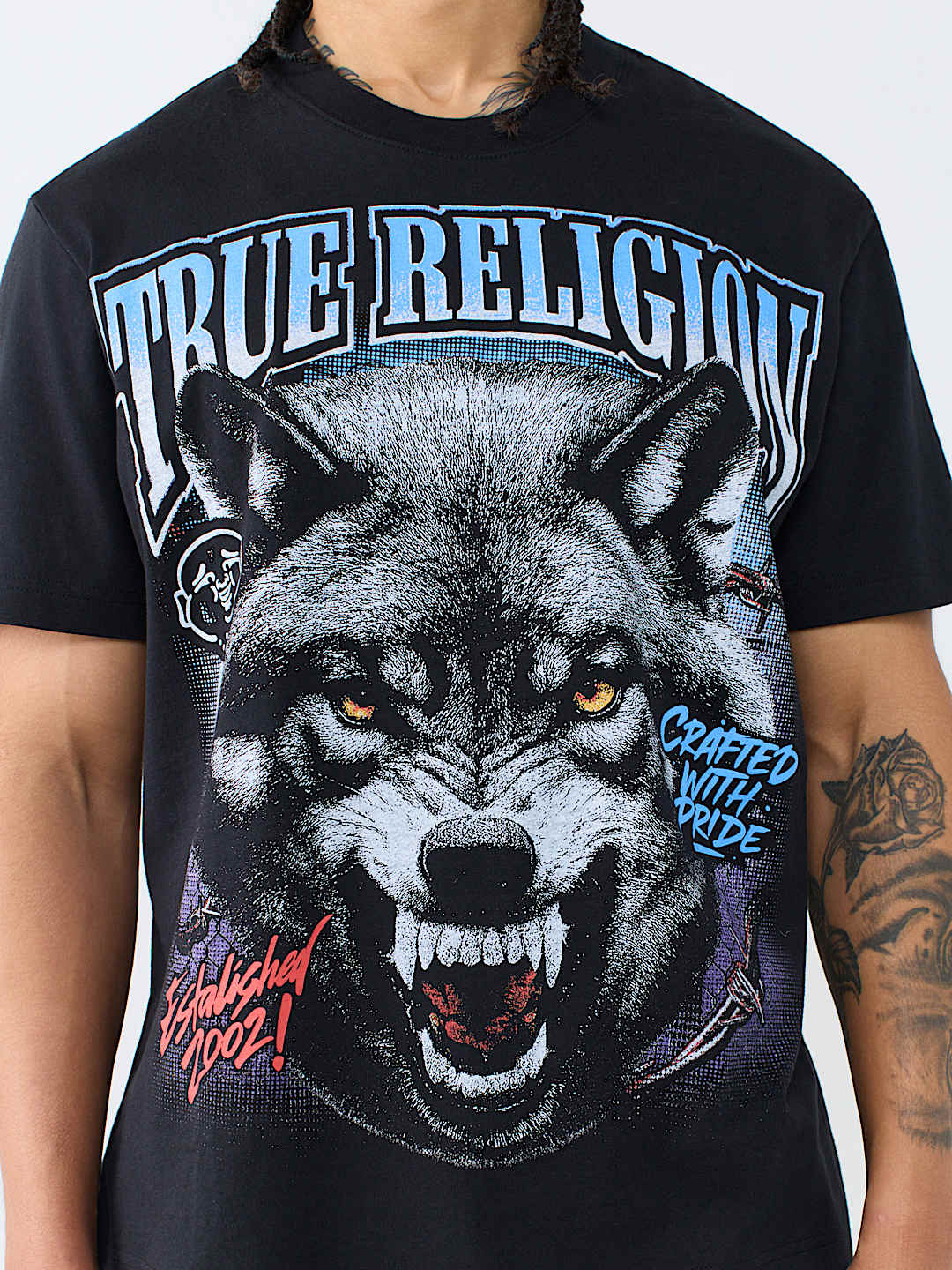 True Religion Wolf Graphic Tee
